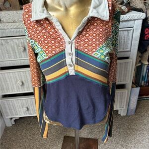 Free people collared shirt.